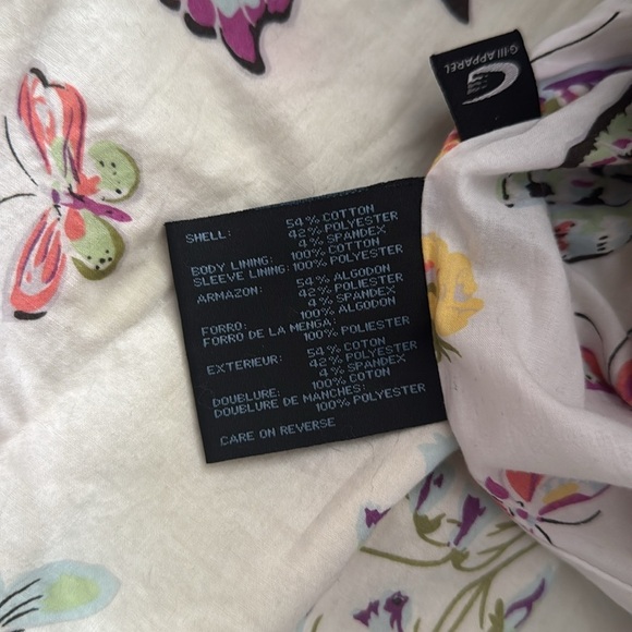 Nine West yellow butterfly lining spring trenchcoat XL - Picture 8 of 9